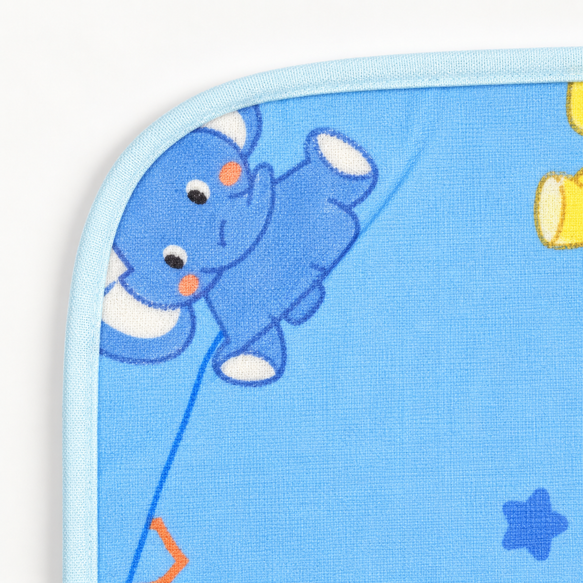 BABY CHANGING SHEET IMP COTTON ELEPHANT BLUE XXL