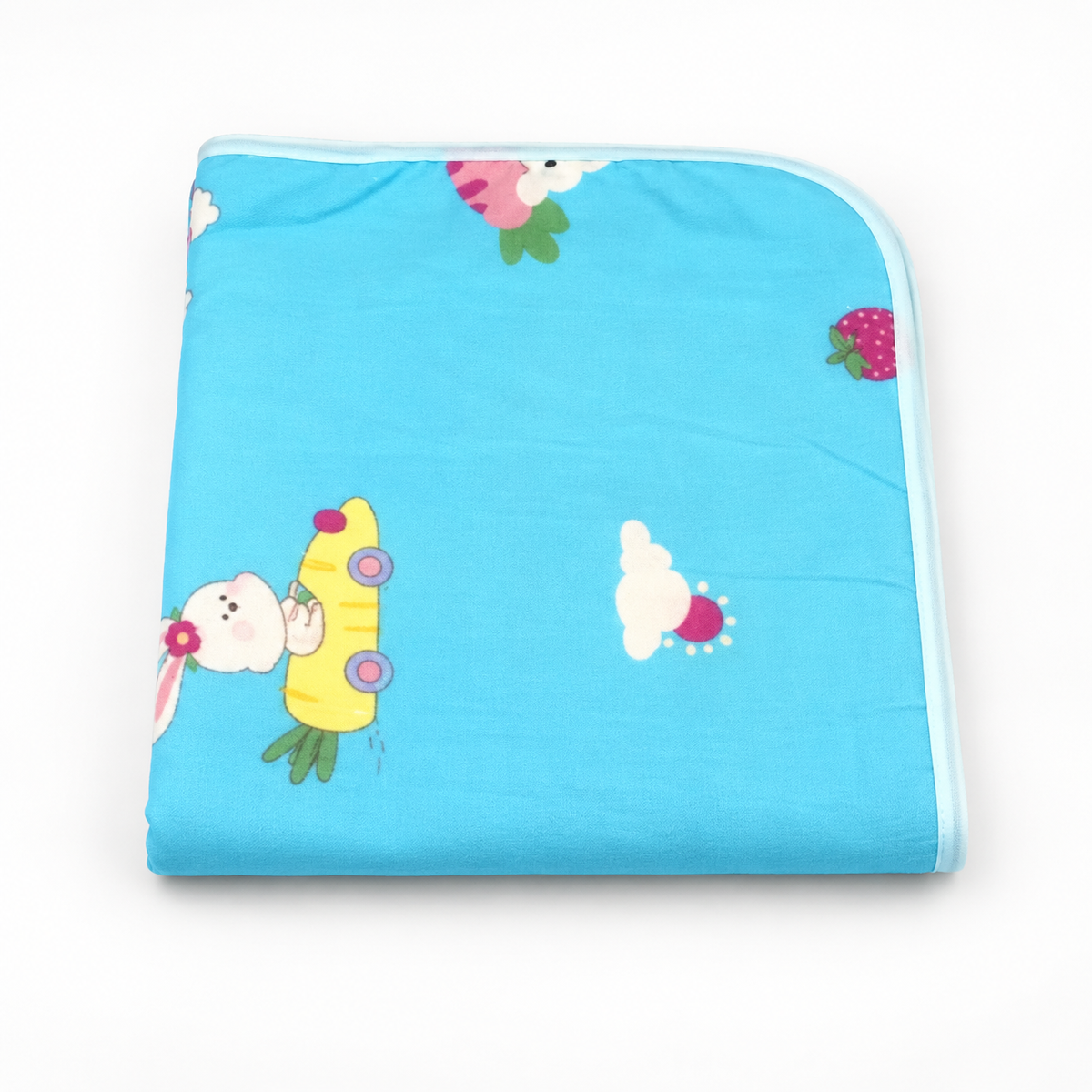 BABY CHANGING SHEET IMP COTTON RABBIT BLUE XL