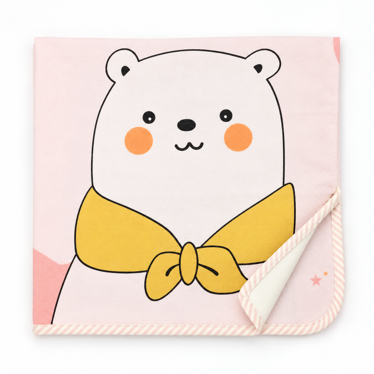 BABY CHANGING SHEET IMP HIGH QUALITY BEAR PINK LARGE