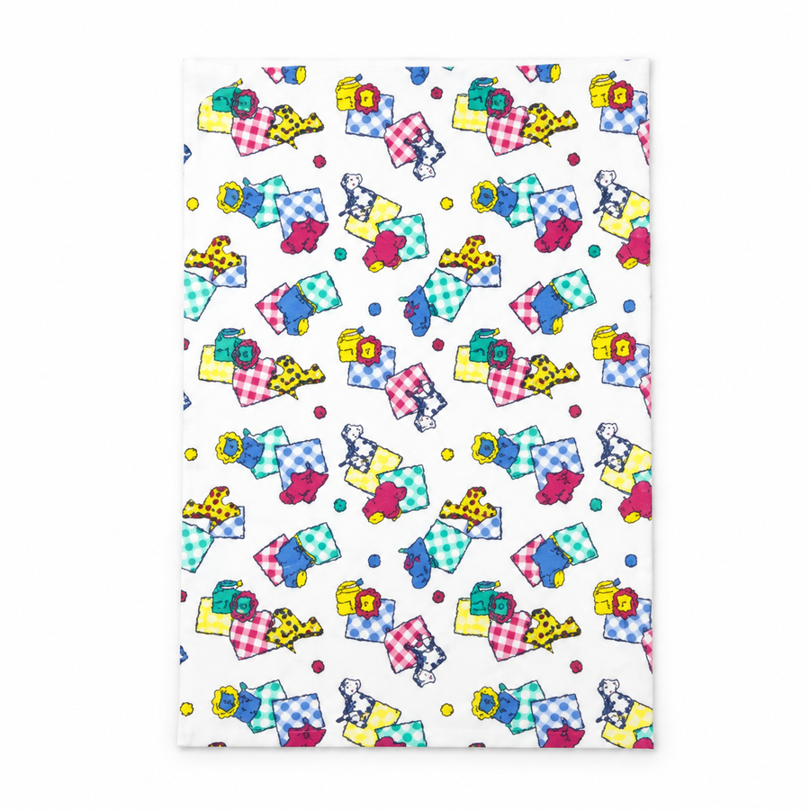 BABY PLASTIC CHANGING SHEET LION PRINT WHITE