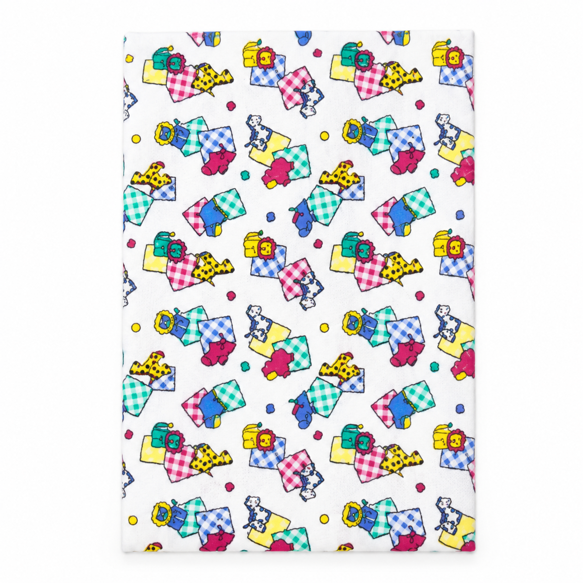 BABY PLASTIC CHANGING SHEET LION PRINT WHITE