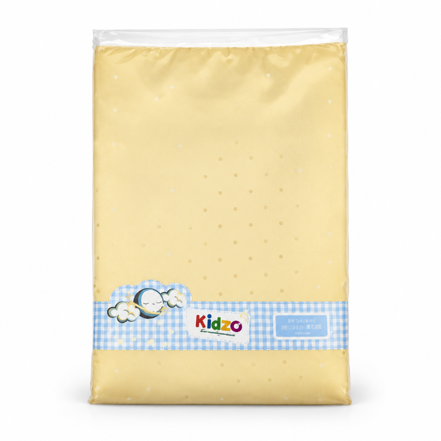 KIDZO BABY CHANGING SHEET DOTED YELLOW