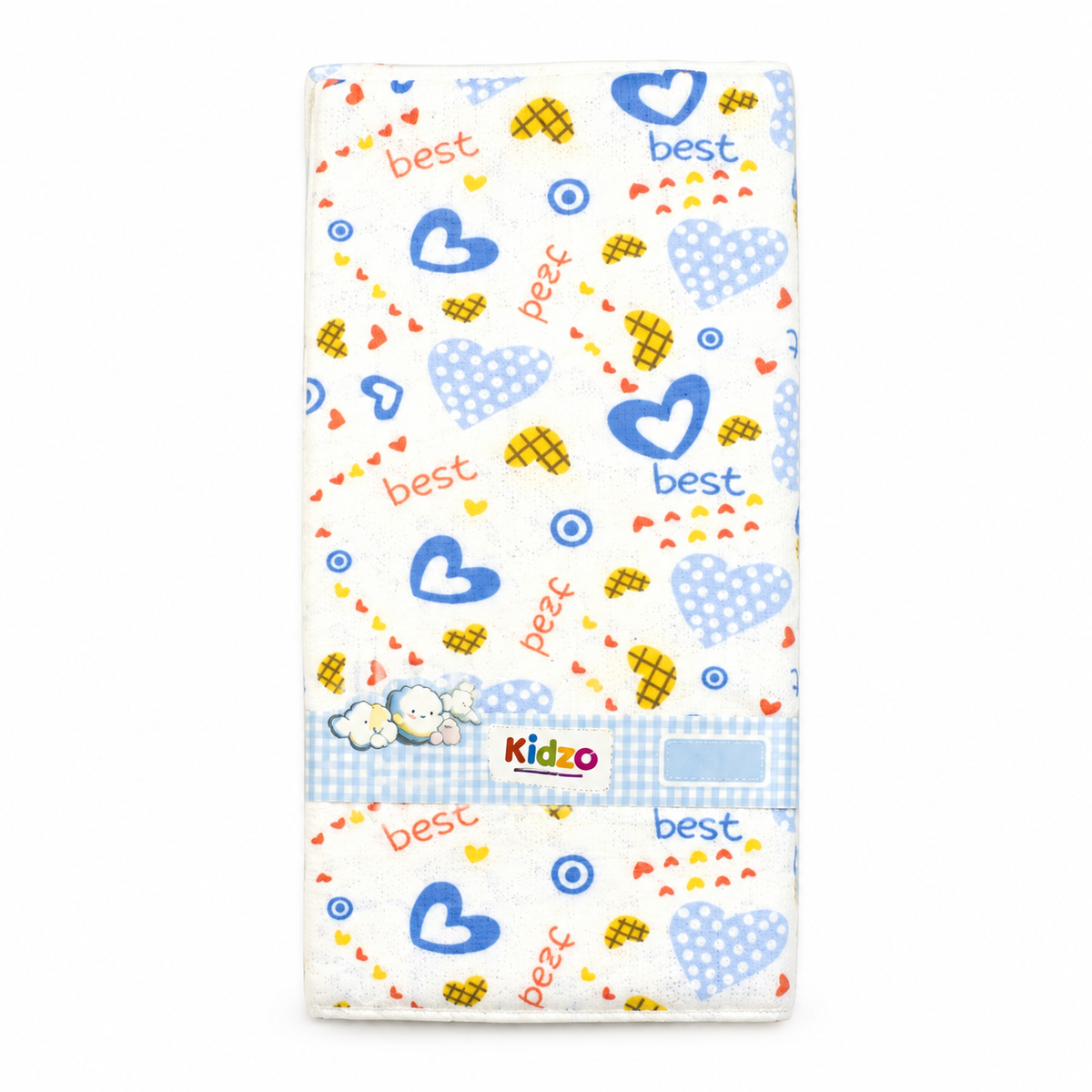 KIDZO BABY CHANGING SHEET TERRY PRINTED BLUE