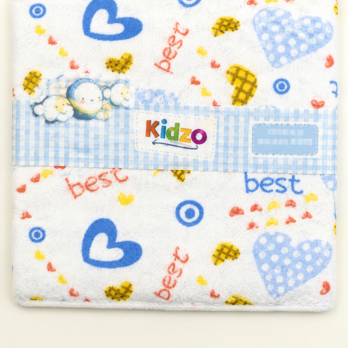 KIDZO BABY CHANGING SHEET TERRY PRINTED BLUE