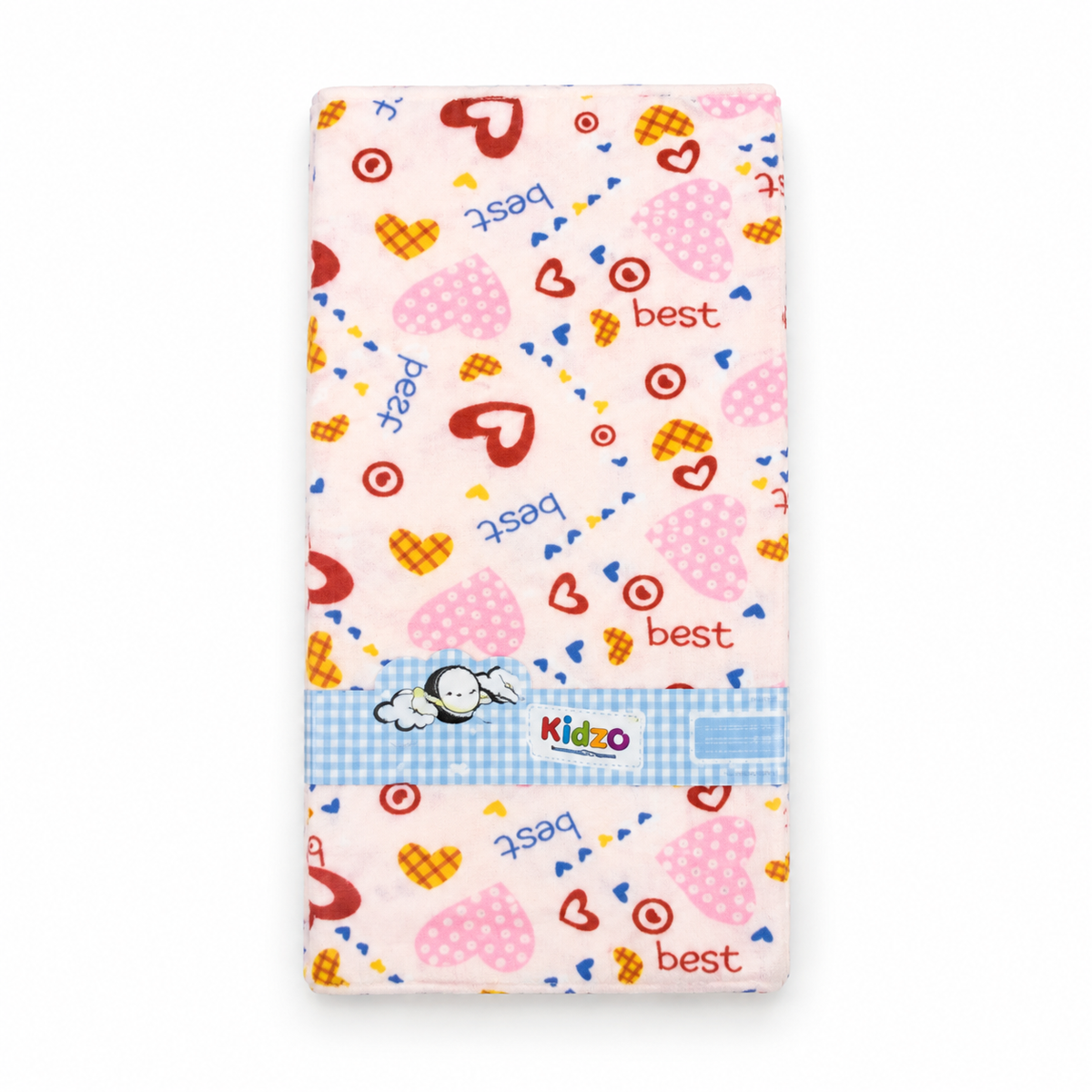 KIDZO BABY CHANGING SHEET TERRY PRINTED PINK