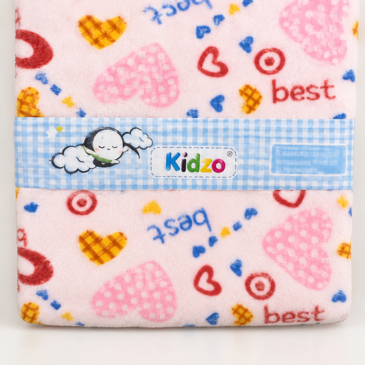 KIDZO BABY CHANGING SHEET TERRY PRINTED PINK