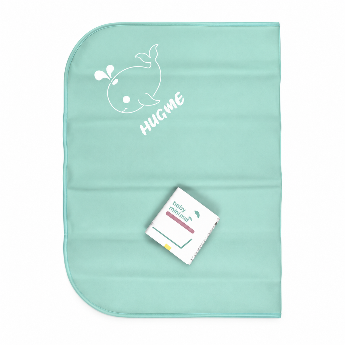 MINI MOMO WATERPROOF DIAPER CHANGING MAT SUPER SOFT QUILTED (CYAN) (19x27)