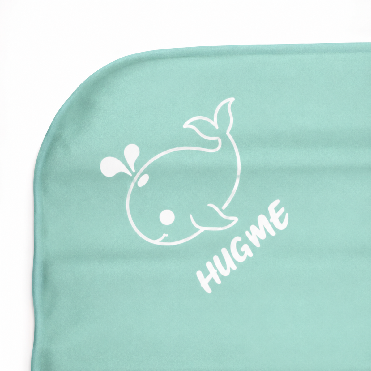 MINI MOMO WATERPROOF DIAPER CHANGING MAT SUPER SOFT QUILTED (CYAN) (19x27)