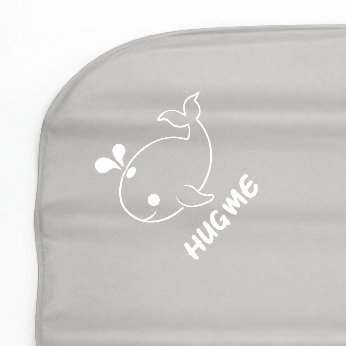 MINI MOMO WATERPROOF DIAPER CHANGING MAT SUPER SOFT QUILTED (LIGHT GREY)(19x27)