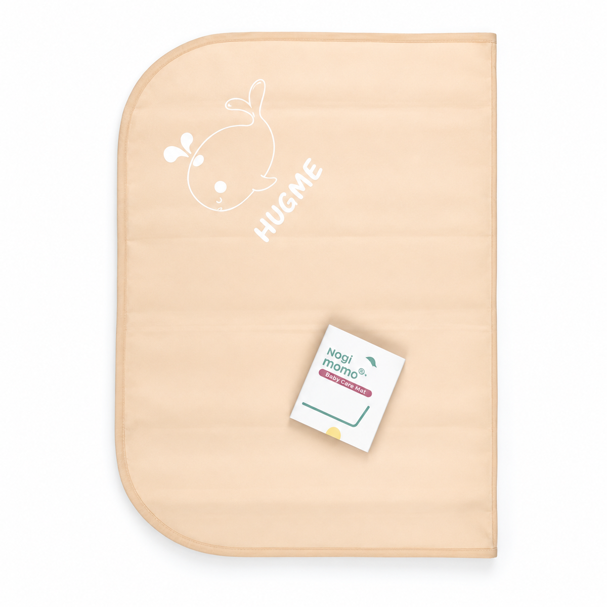 MINI MOMO WATERPROOF DIAPER CHANGING MAT SUPER SOFT QUILTED (SOFT PEACH) (19x27)