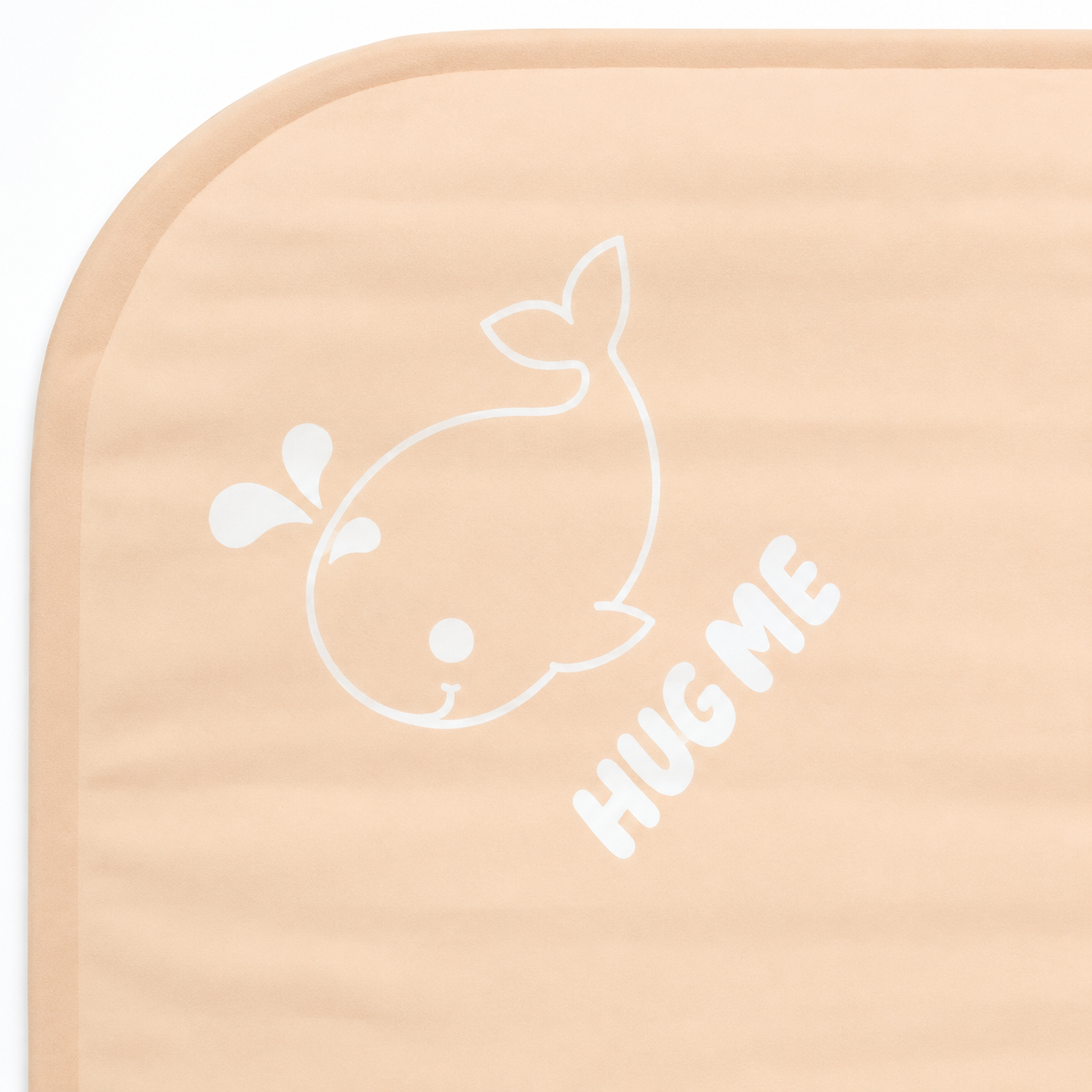 MINI MOMO WATERPROOF DIAPER CHANGING MAT SUPER SOFT QUILTED (SOFT PEACH) (19x27)
