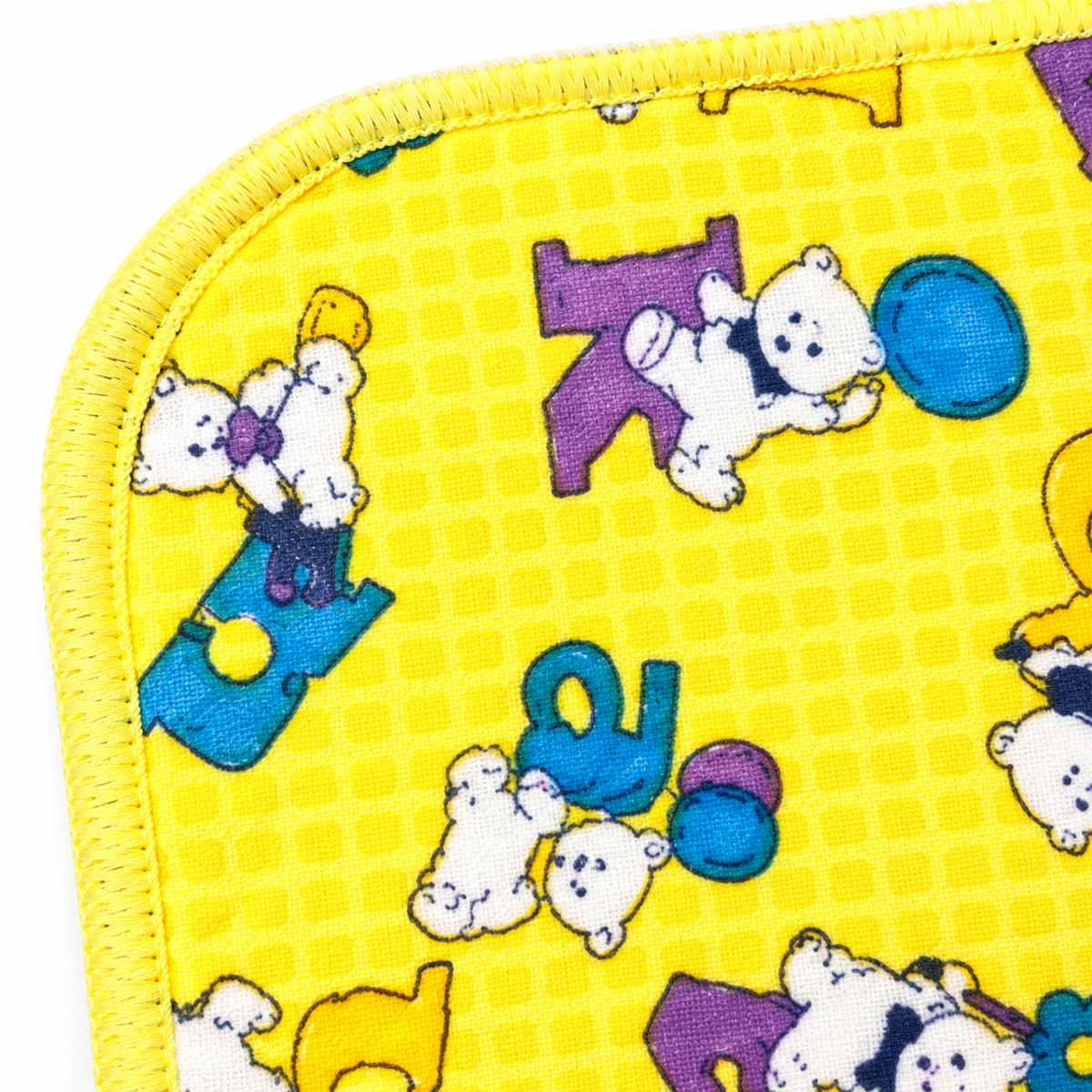 BABY PLASTIC CHANGING SHEET BEAR PRINT YELLOW