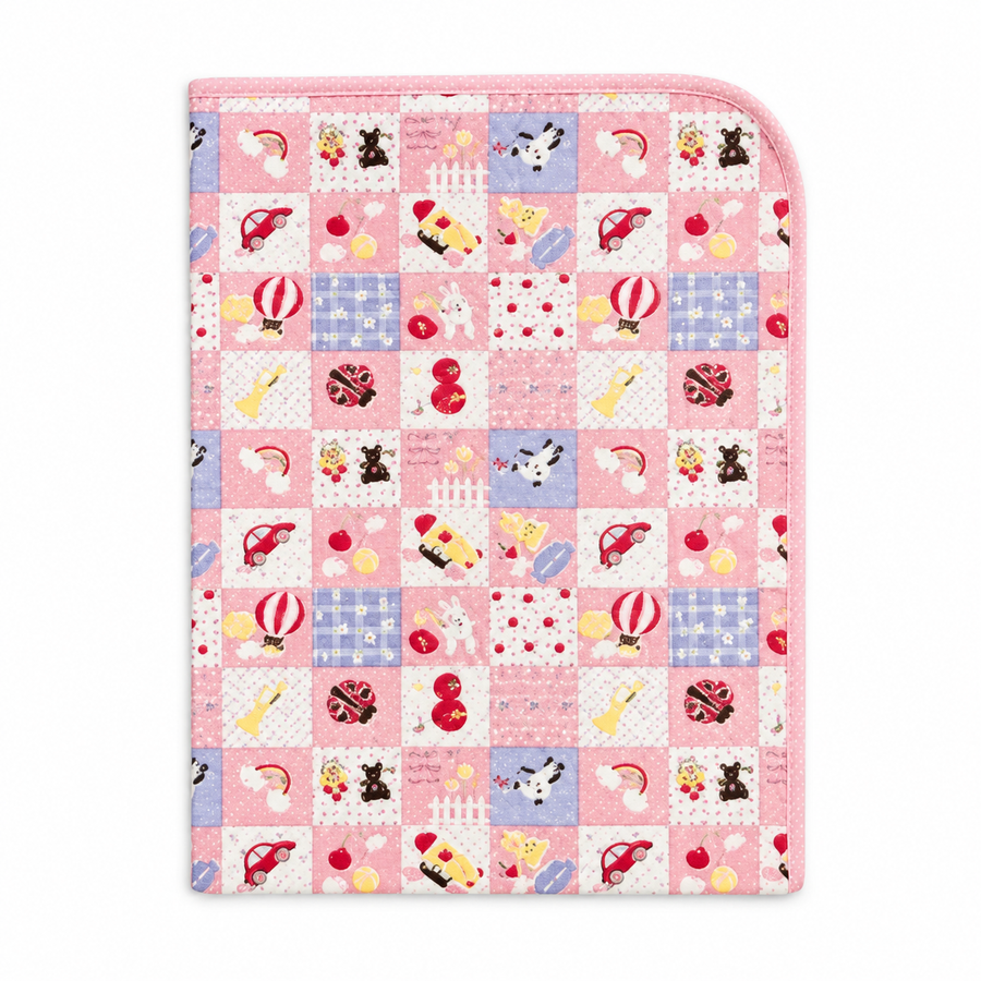 BABY PLASTIC CHANGING SHEET CAR PRINT PINK