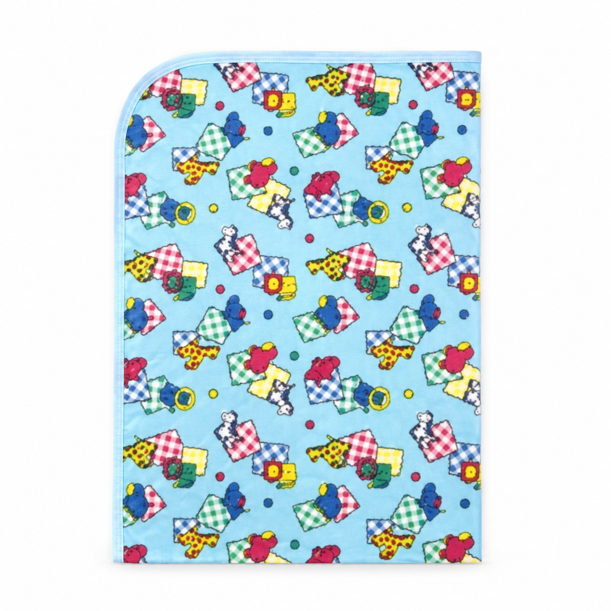 BABY PLASTIC CHANGING SHEET LION PRINT BLUE
