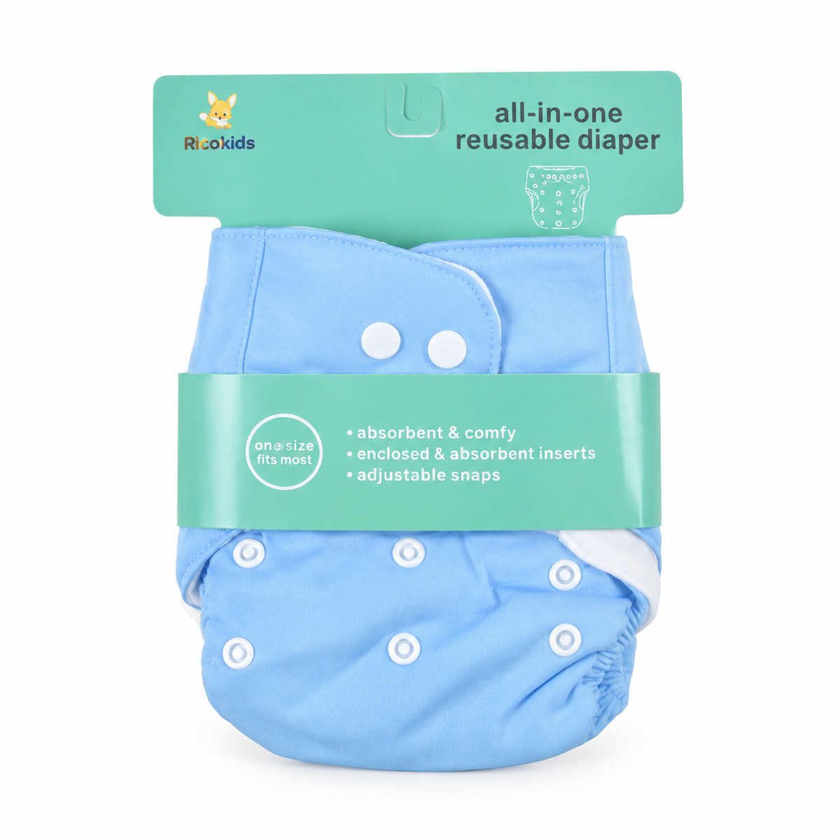 BABY DIAPER BUTTON BLUE