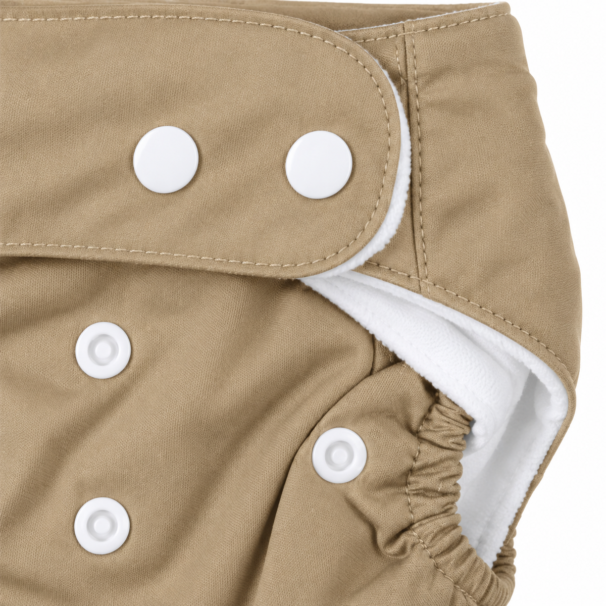 BABY DIAPER BUTTON BROWN