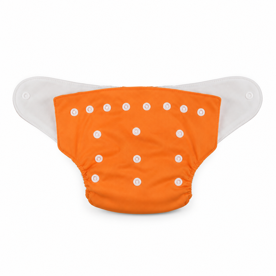 BABY DIAPER BUTTON ORANGE
