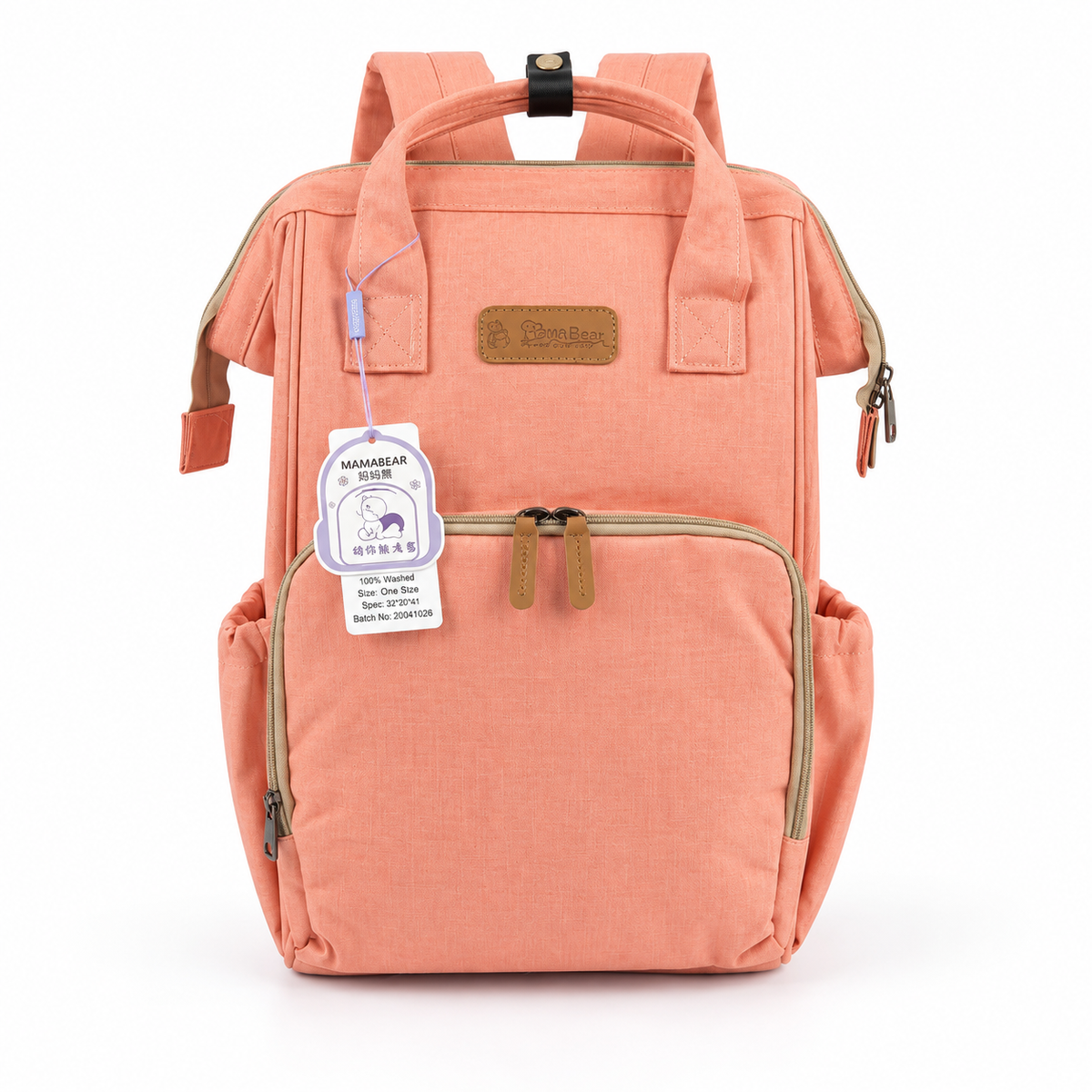 Baby Diaper Bag Peach