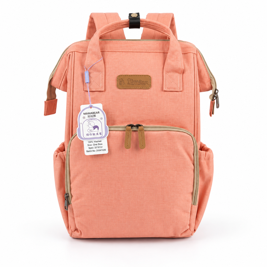 Baby Diaper Bag Peach