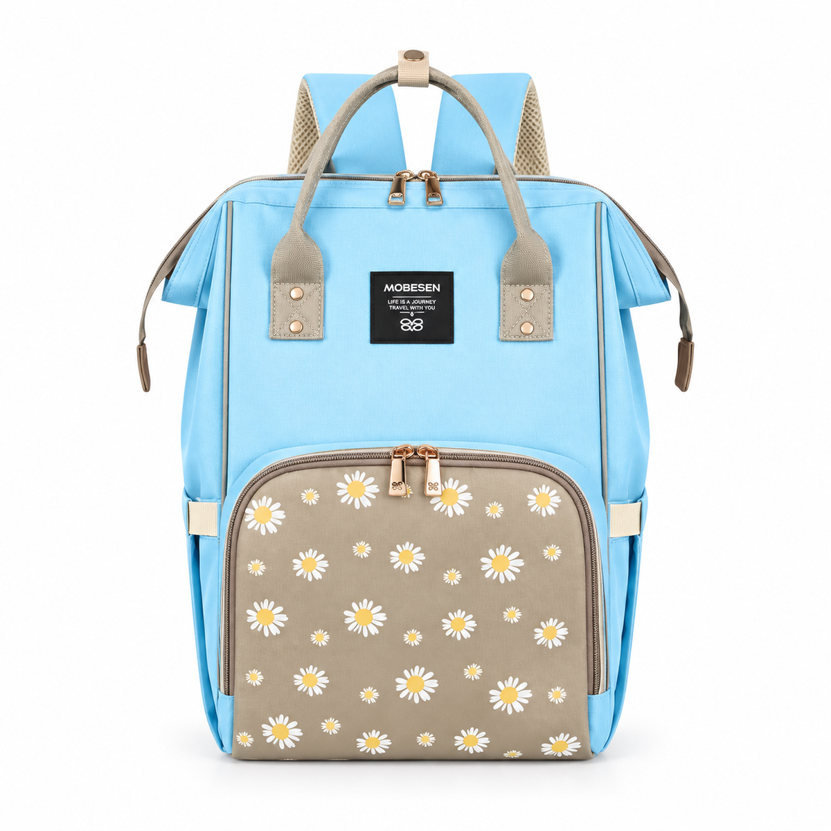 Baby Diaper Bag Printed Blue