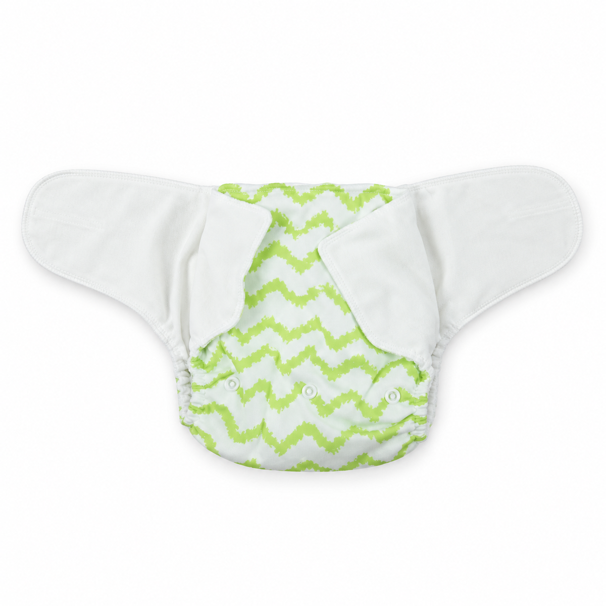 BABY DIAPER BUTTON PRINTED LIGHT GREEN