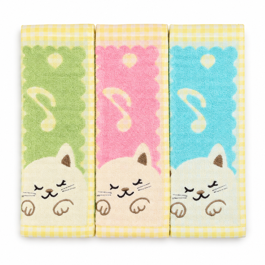 BABY FACETOWEL 3PCS MULTI COLORS