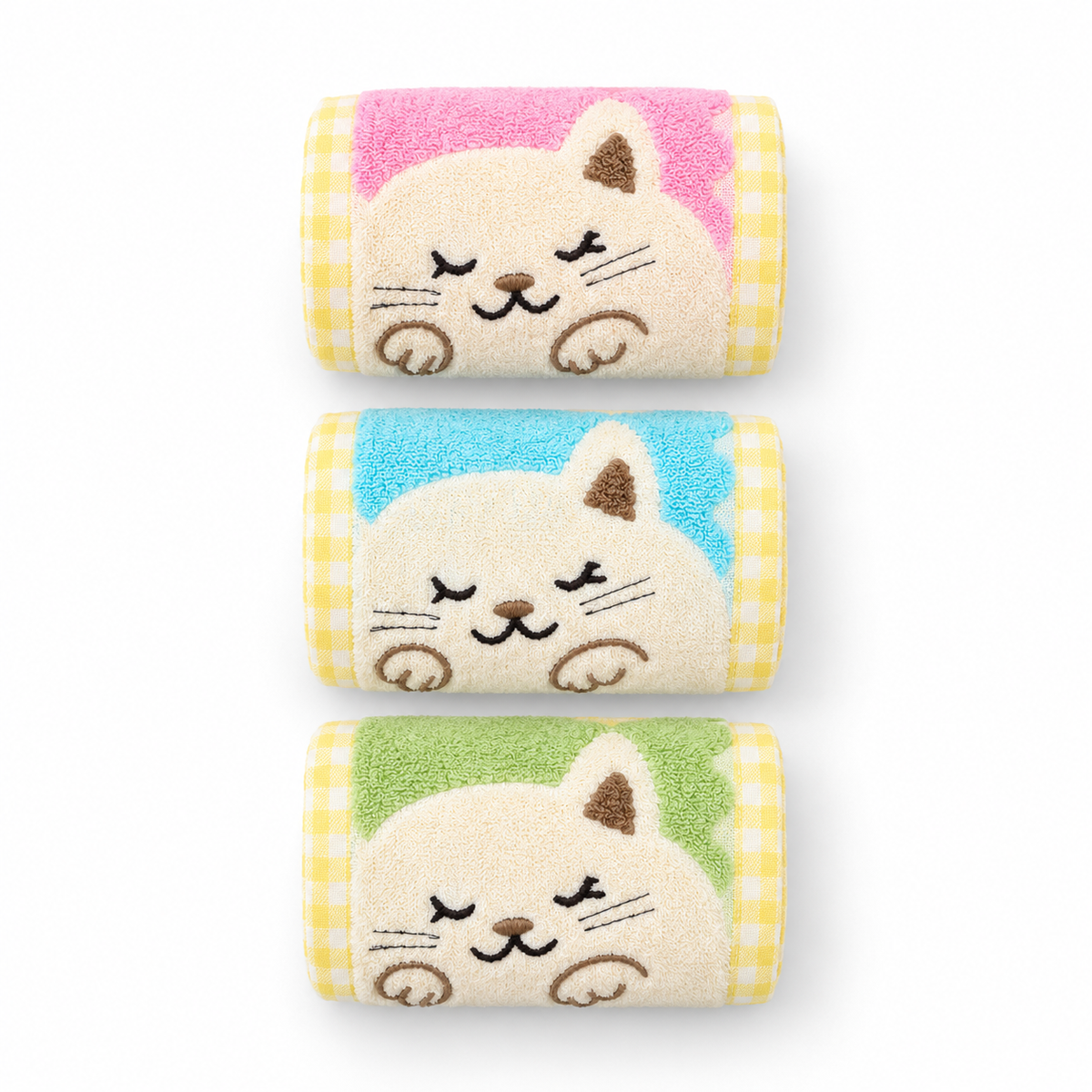 BABY FACETOWEL 3PCS MULTI COLORS