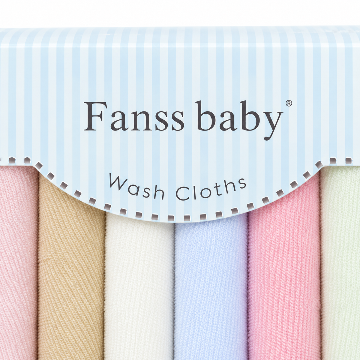 BABY FACETOWEL 6PCS CARD MULTI