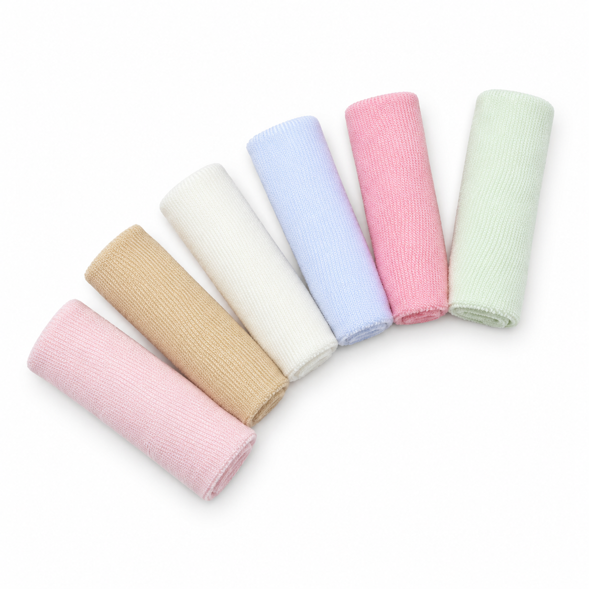 BABY FACETOWEL 6PCS CARD MULTI