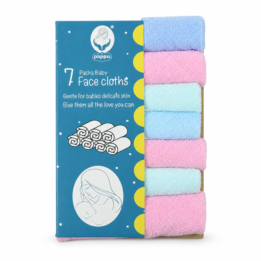 BABY FACETOWEL 7PCS CARD MULTI