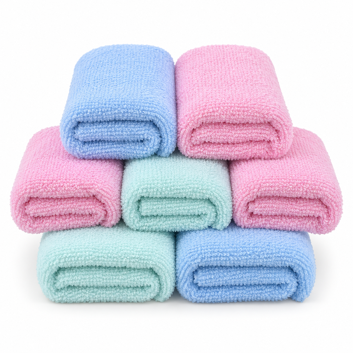 BABY FACETOWEL 7PCS CARD MULTI