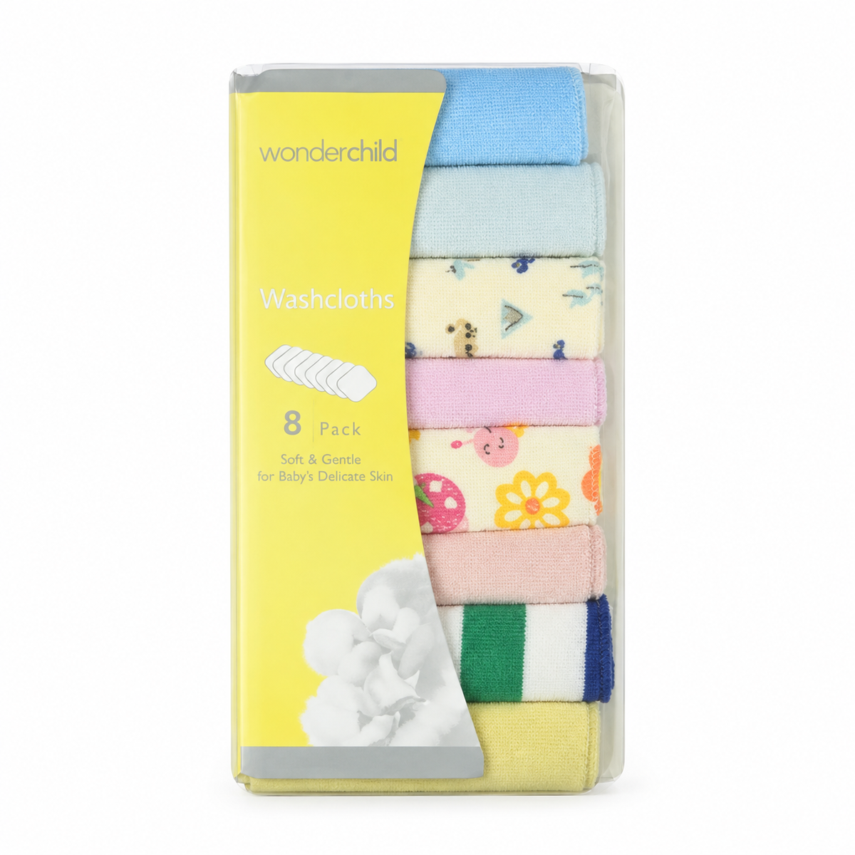 BABY FACETOWEL 8PCS CARD MULTI