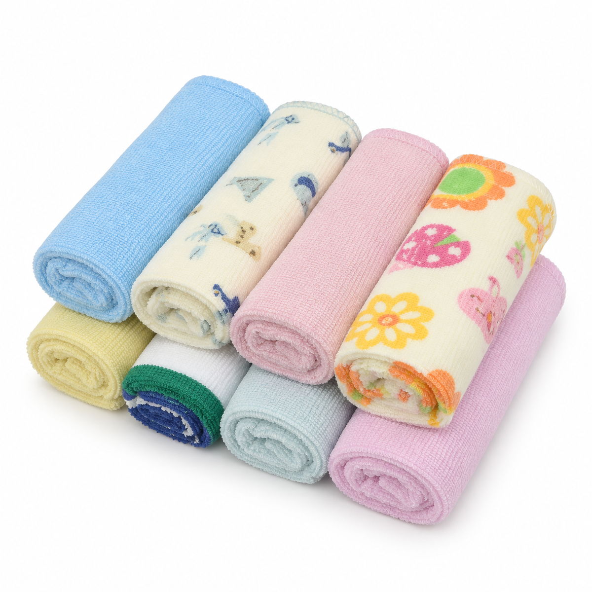 BABY FACETOWEL 8PCS CARD MULTI