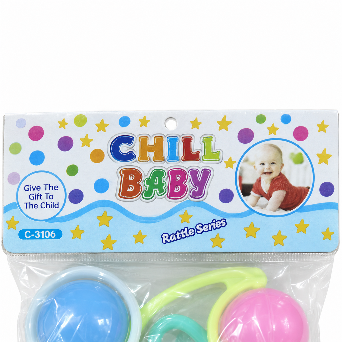 BABY RATTLE SET 3PCS PURPLE