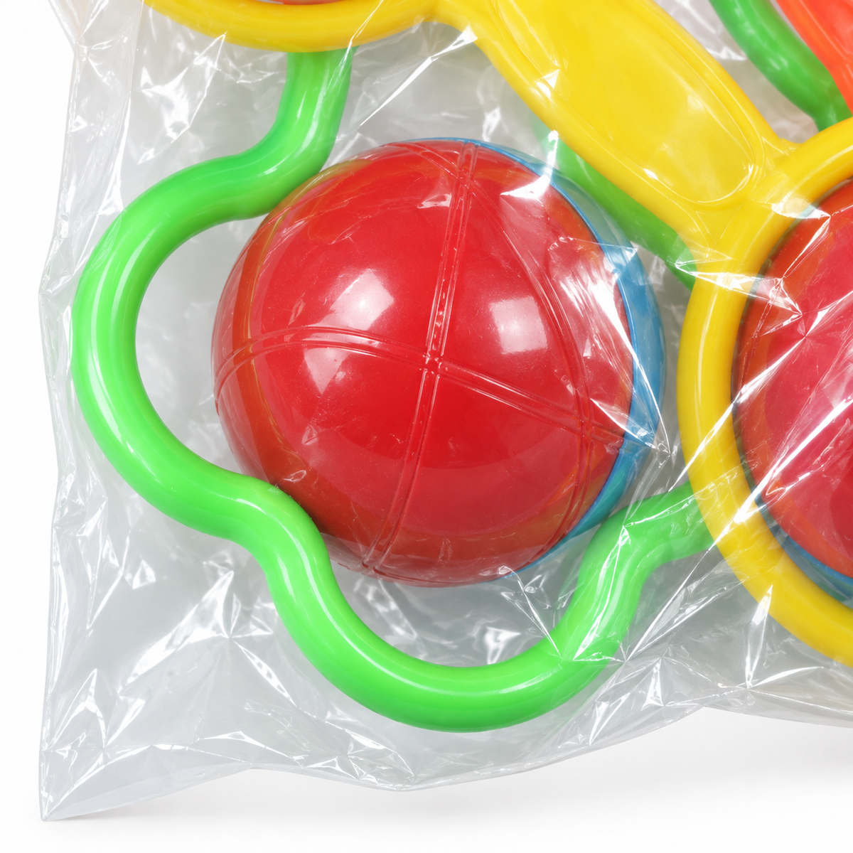 BABY RATTLE SET 3PCS RED