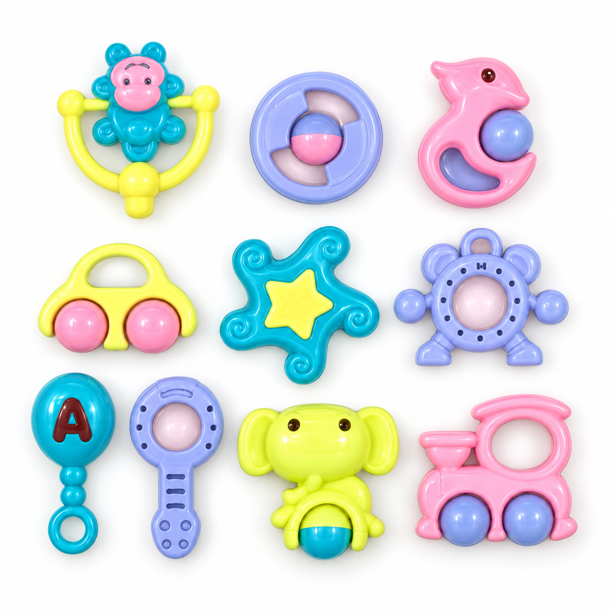 BABY SHAKE BELL BOX 10PCS