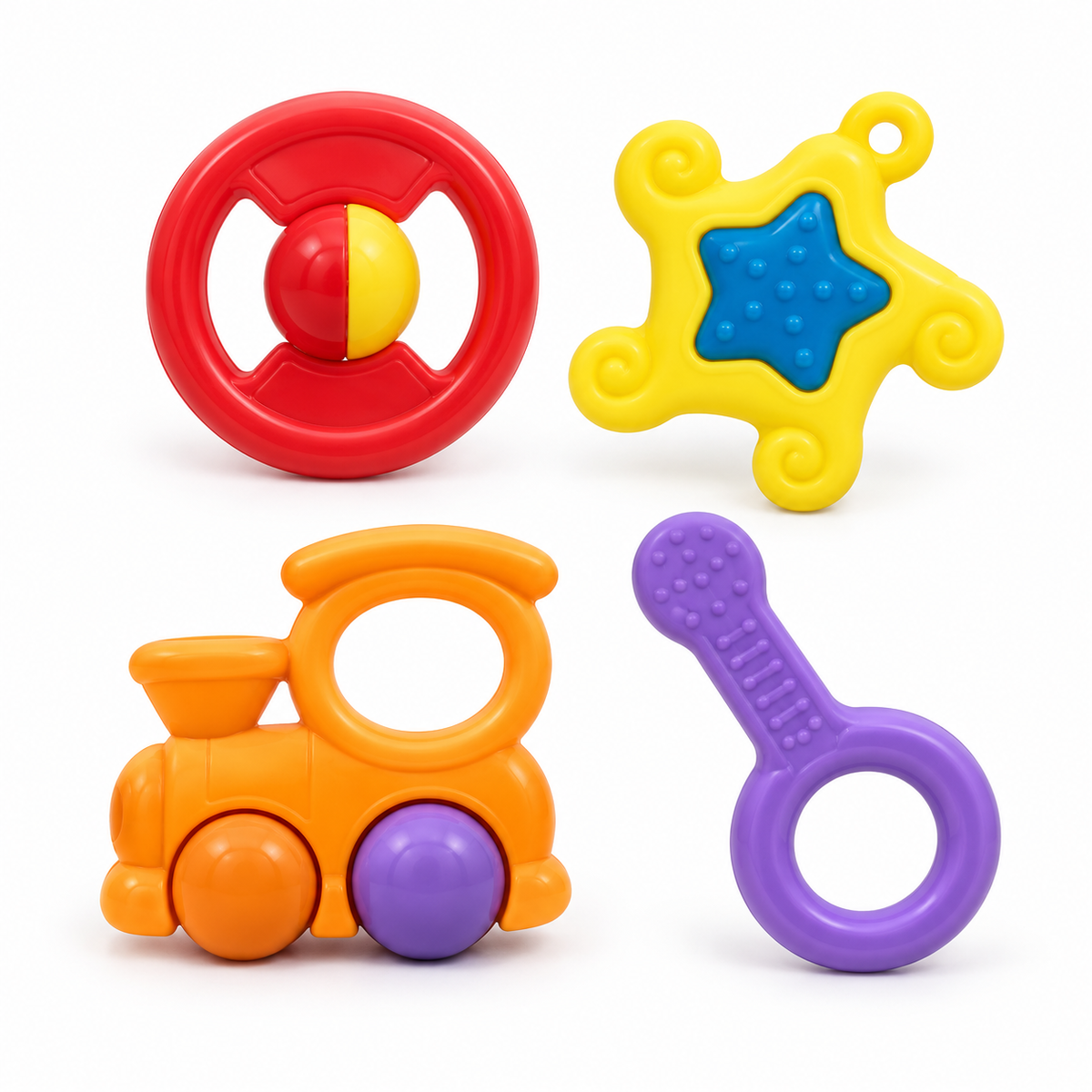 BABY FUN SHAKE BELL BOX 4 PCS