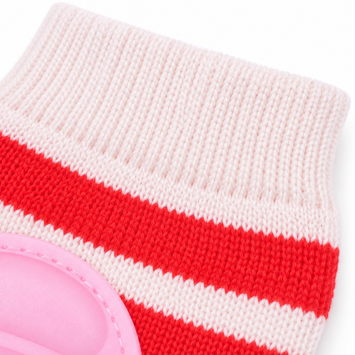 BABY KNEE PAD LINE PRINTED PINK