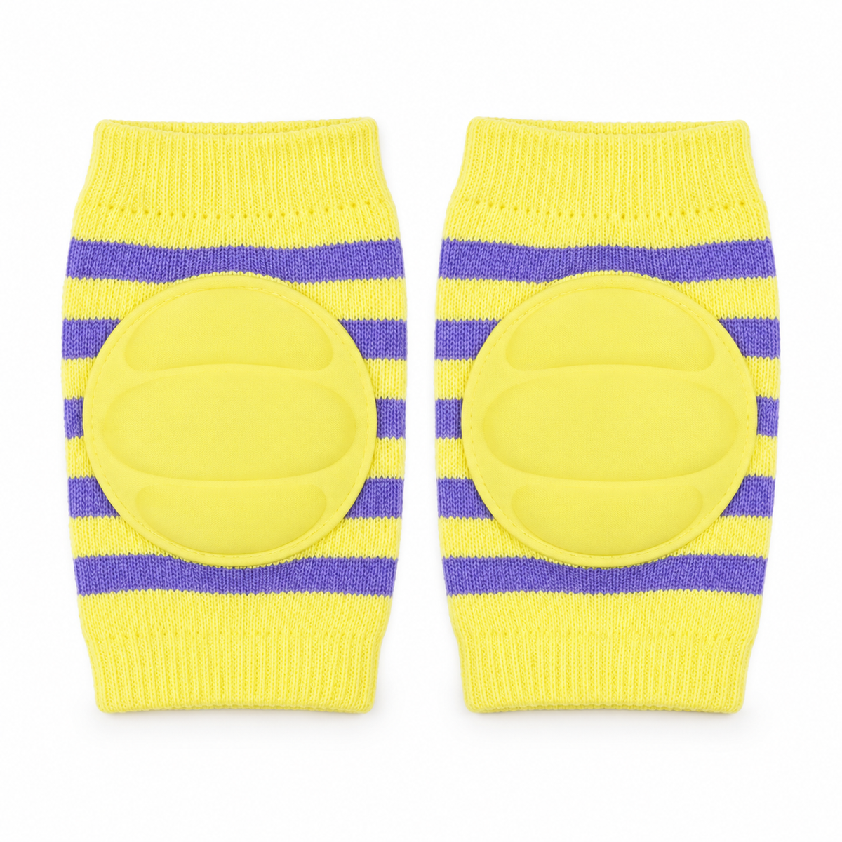 BABY KNEE PAD LINE PRINTED YELLOW