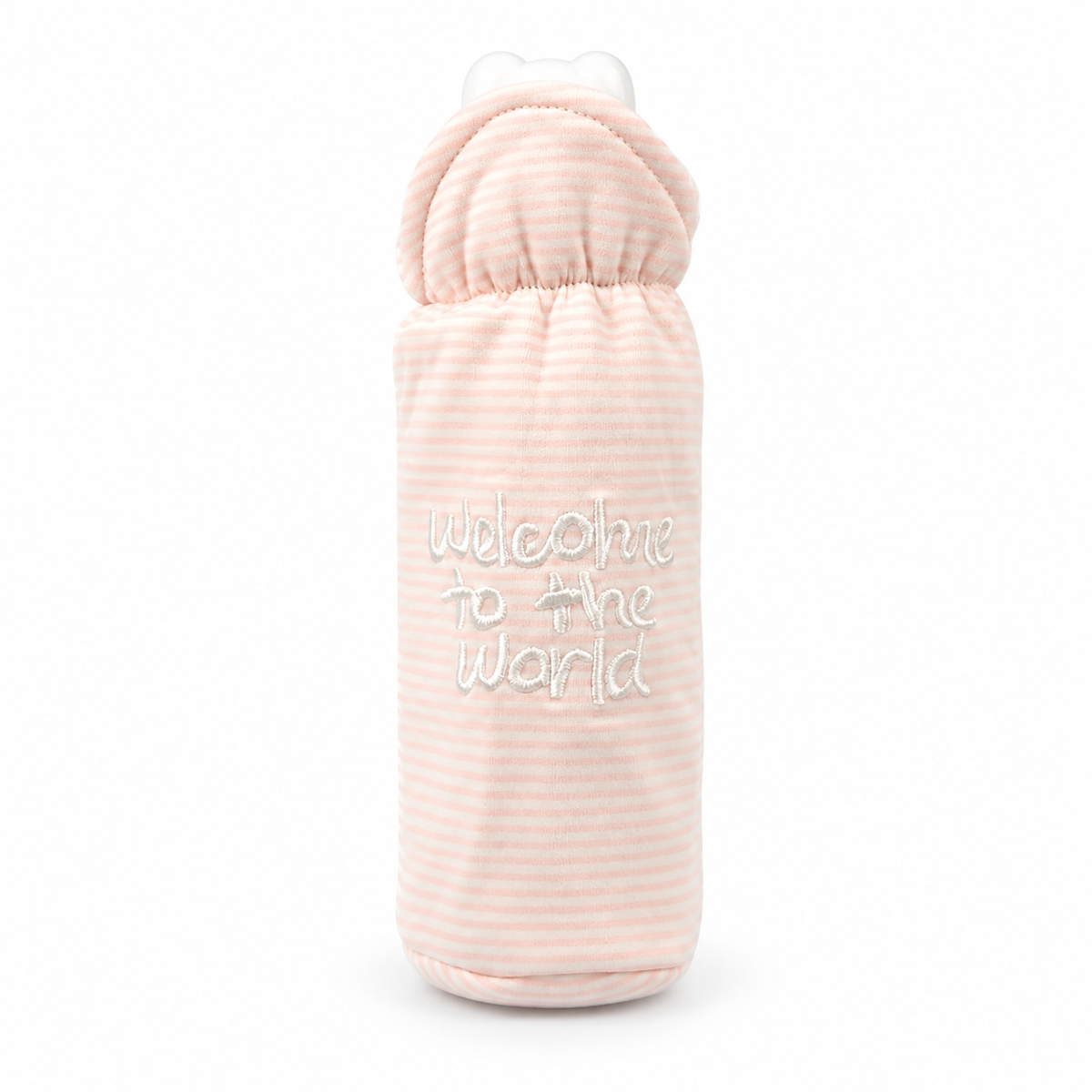 BABY FEEDER COVER WELCOME TO THE WORLD PINK