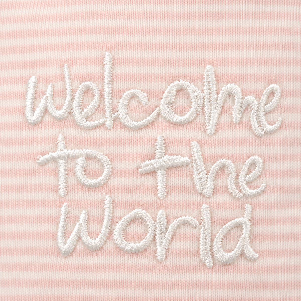 BABY FEEDER COVER WELCOME TO THE WORLD PINK