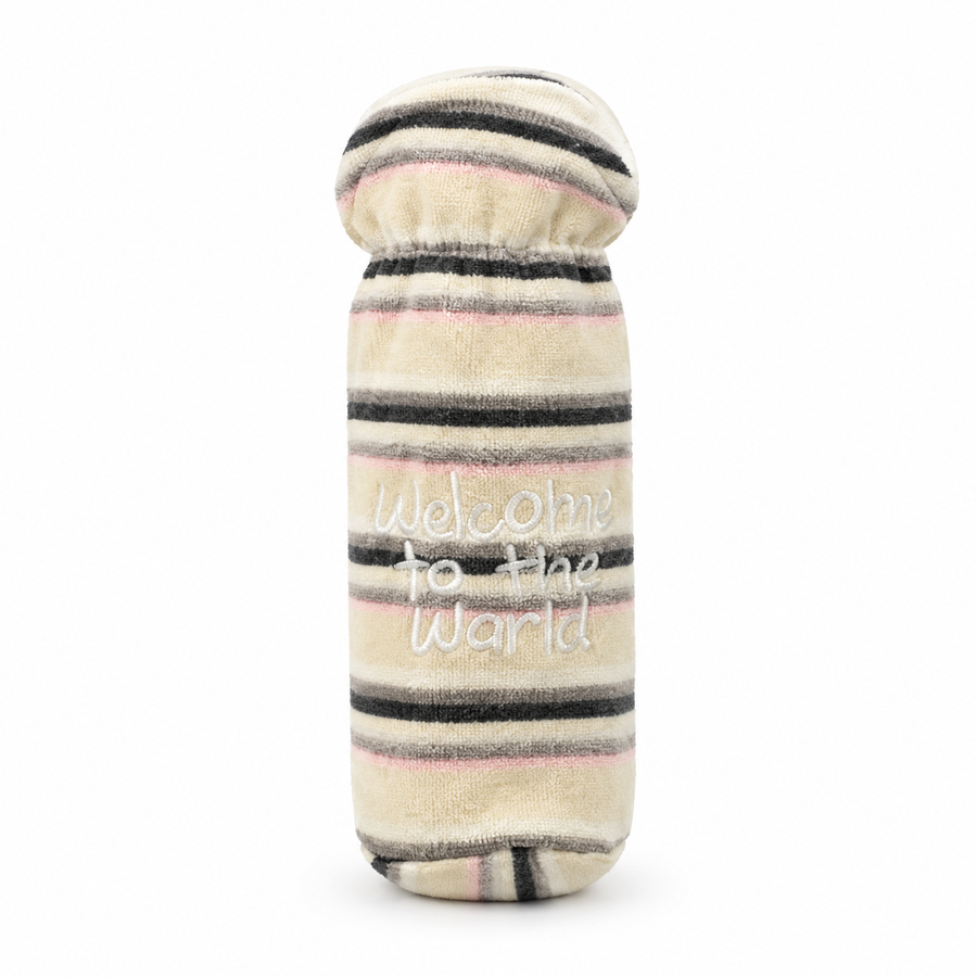 BABY FEEDER COVER WELCOME TO THE WORLD BROWN LITTLE HOME