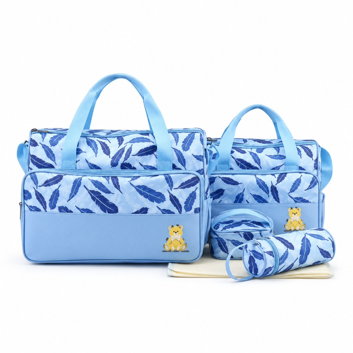 Ga Dot Print Bag 4-Piece Blue