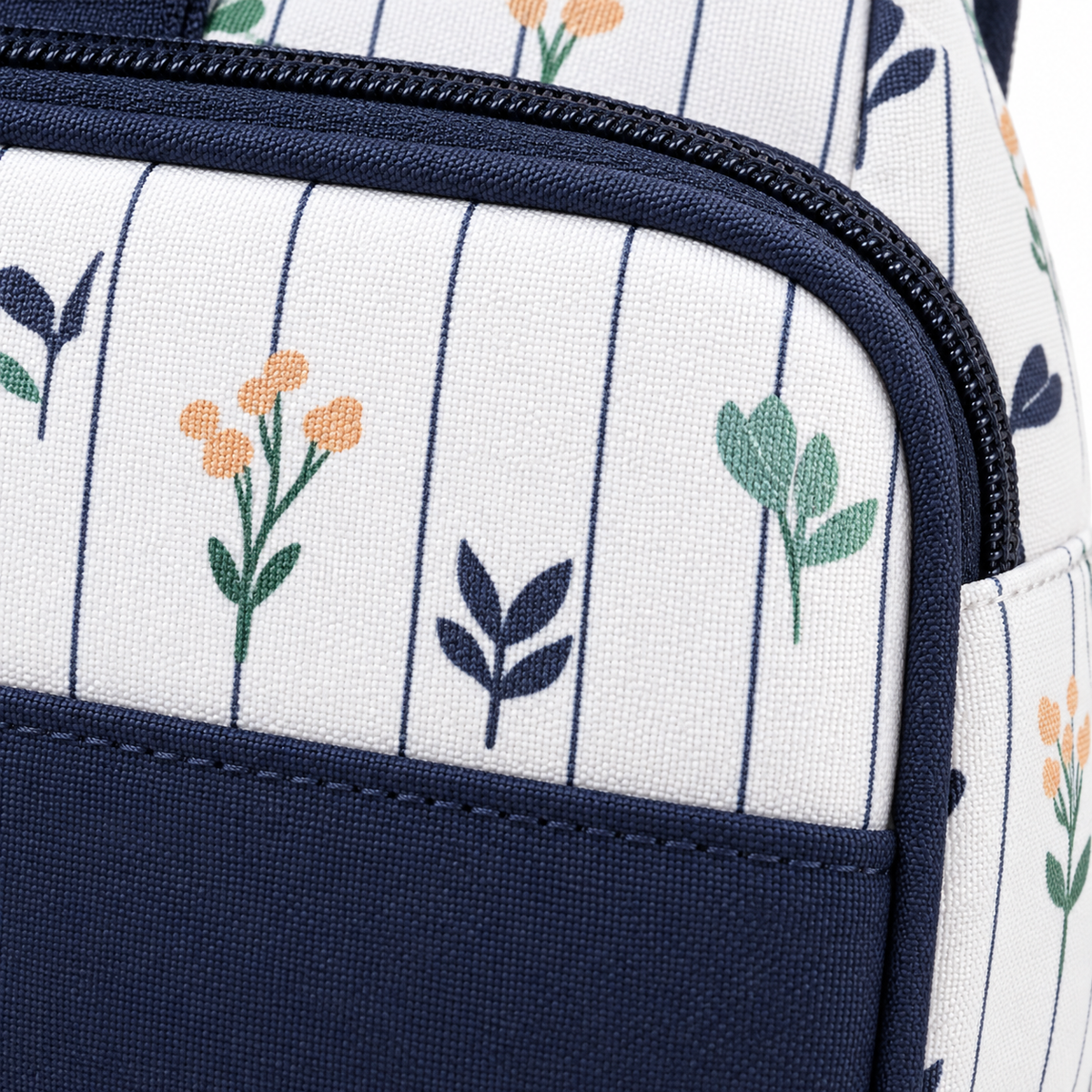 Ga Dot Print Bag 4-Piece Navy Blue