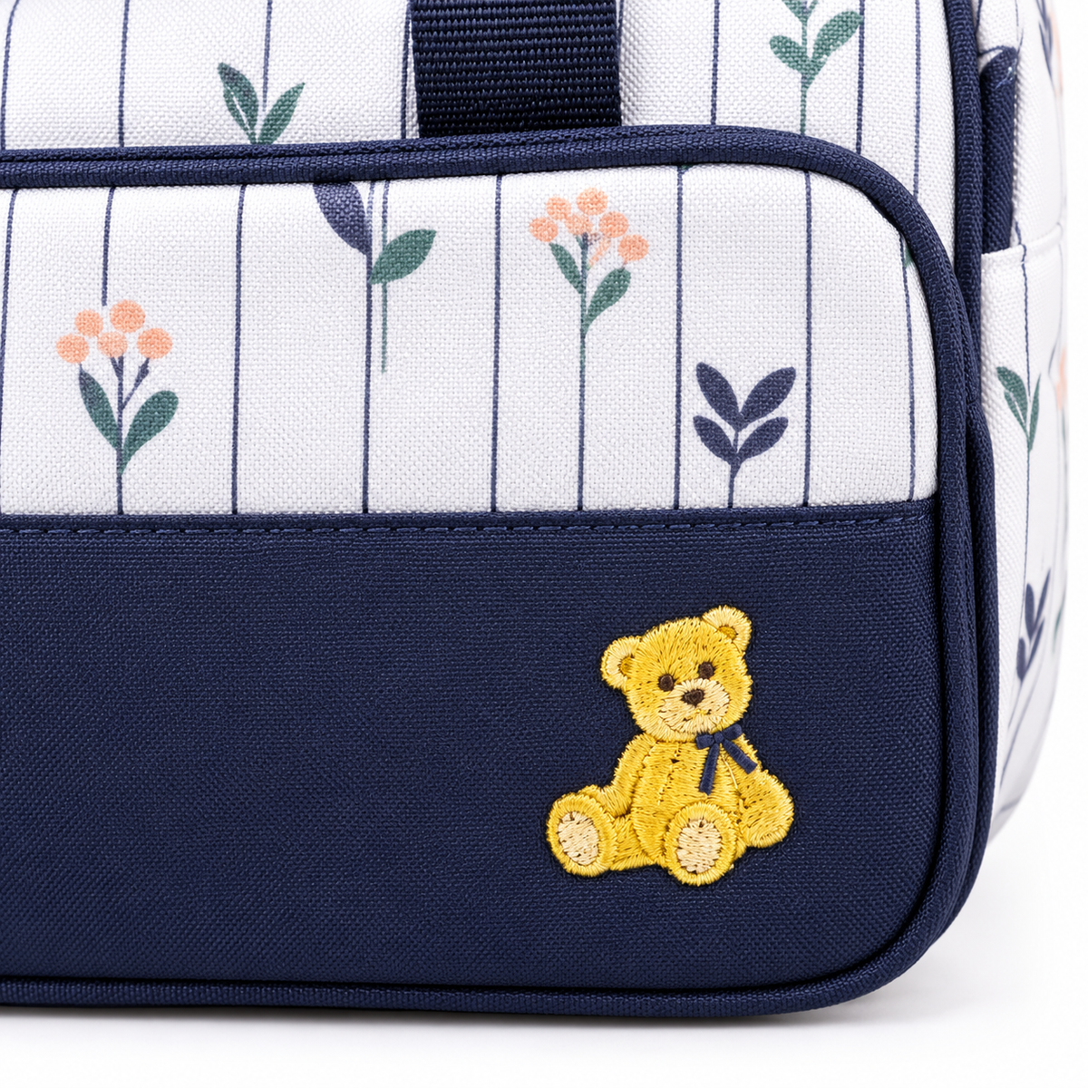 Ga Dot Print Bag 4-Piece Navy Blue