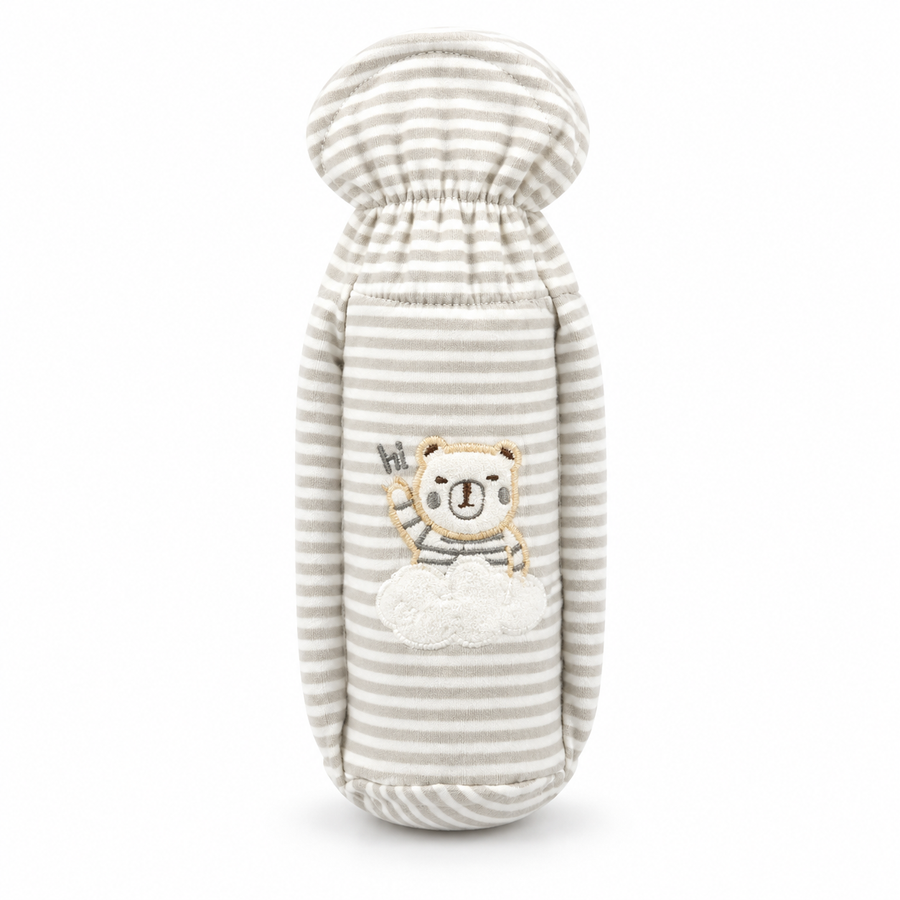 BABY FEEDER COVER BEAR GREY LITTLE HOME