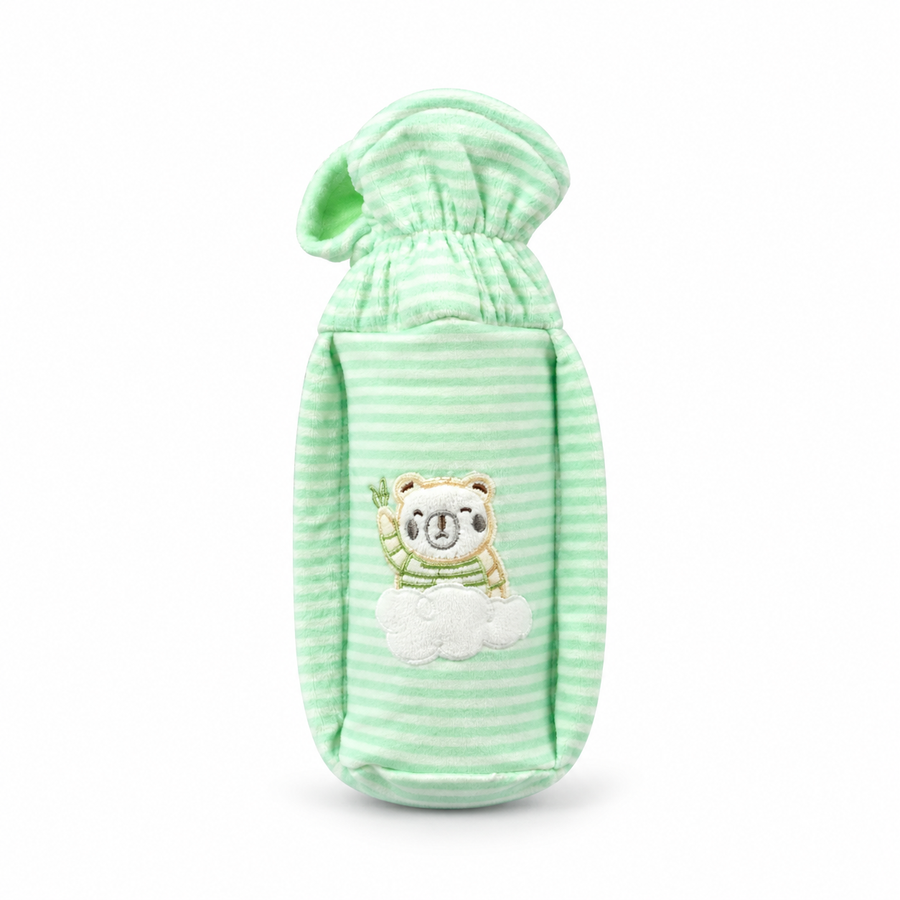 BABY FEEDER COVER BEAR GREEN – LITTLE HOME