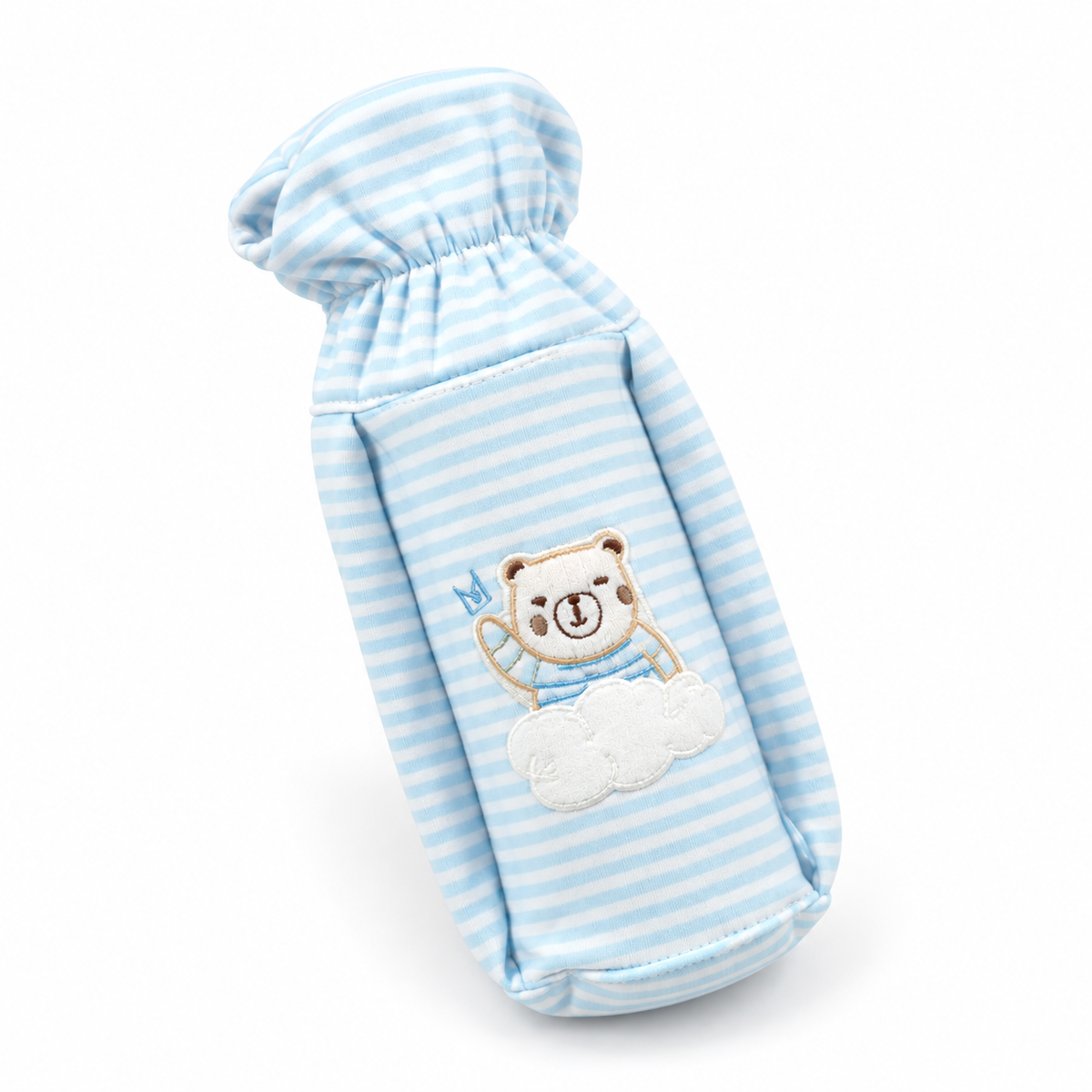 BABY FEEDER COVER BEAR BLUE LITTLE HOME