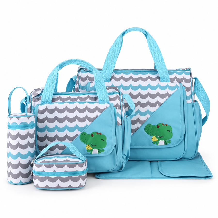 Sun Baby Bag 4-Piece Zig Zag Cyan