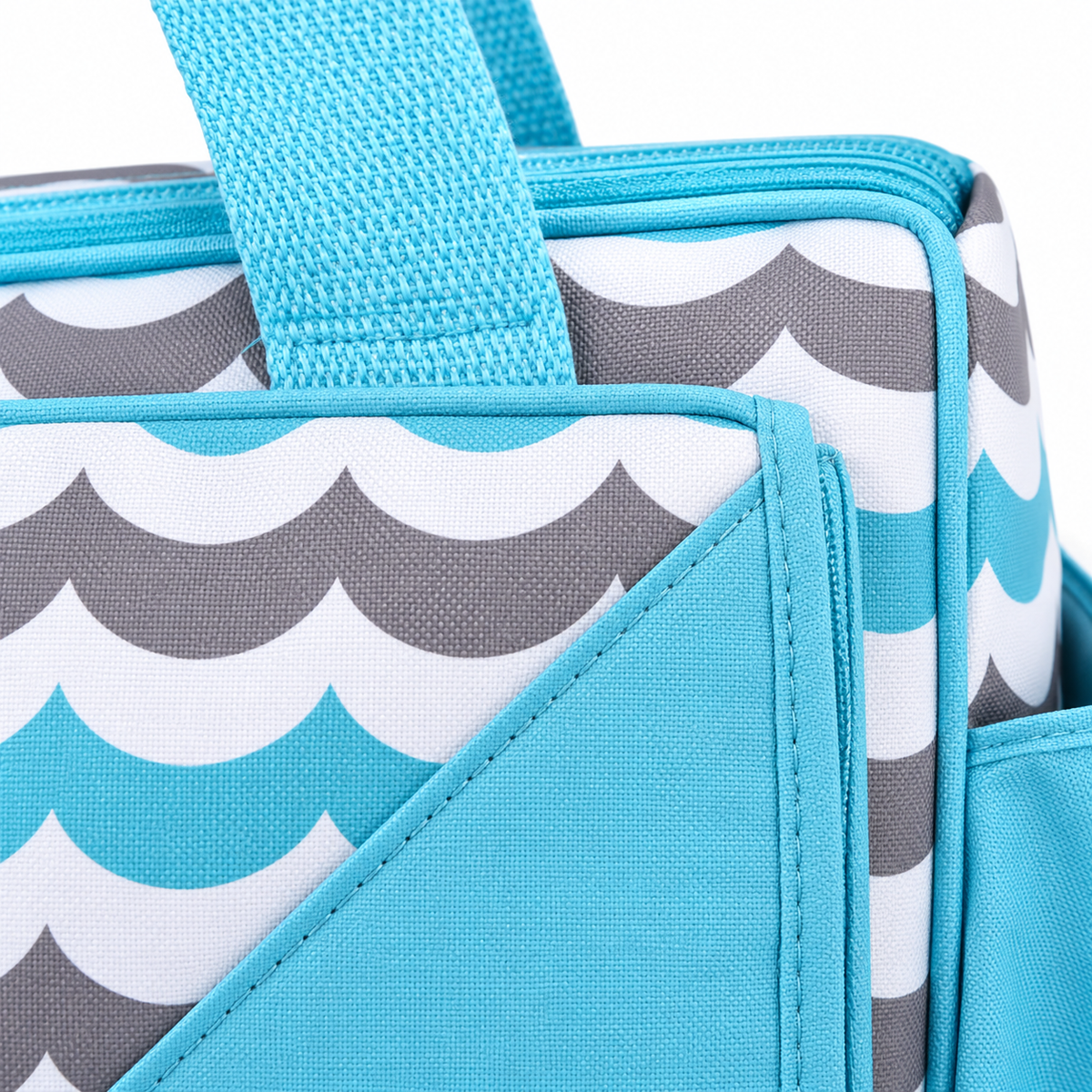Sun Baby Bag 4-Piece Zig Zag Cyan